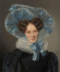 Portrait of Countess Sophia Vilhelmine Moltke, née Levetzau - Wilhelm Bendz