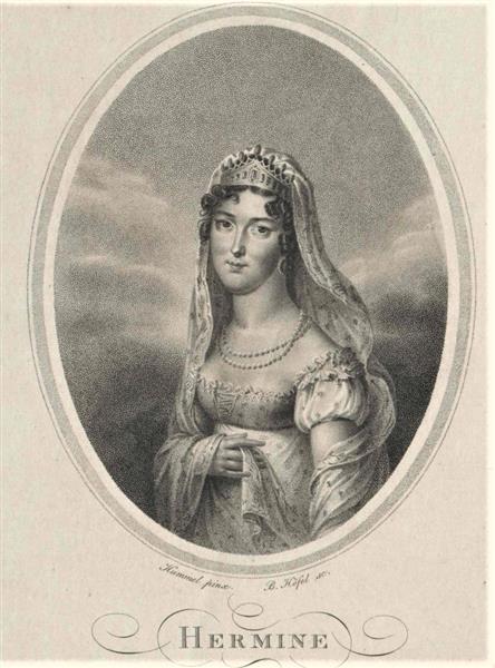 Hermine of Anhalt-Bernburg-Schaumburg-Hoym, c.1816 - Иоганн Эрдман Хуммель
