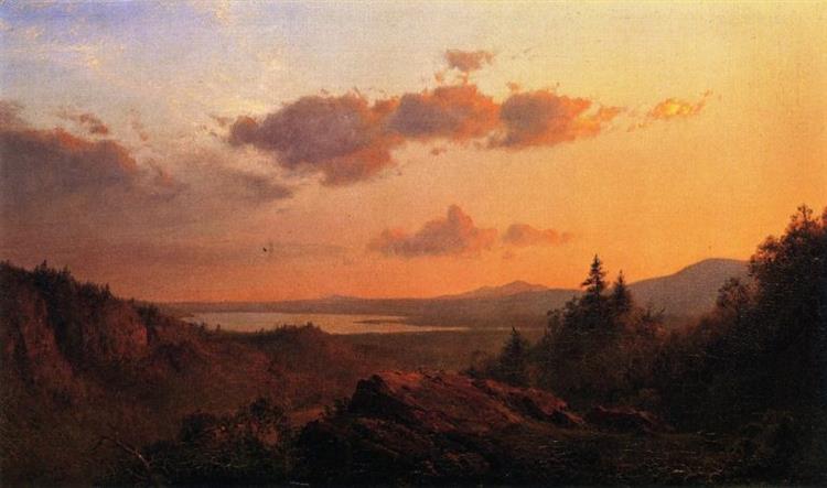 View of the Hudson River from Olana - 弗雷德里克·埃德溫·丘奇
