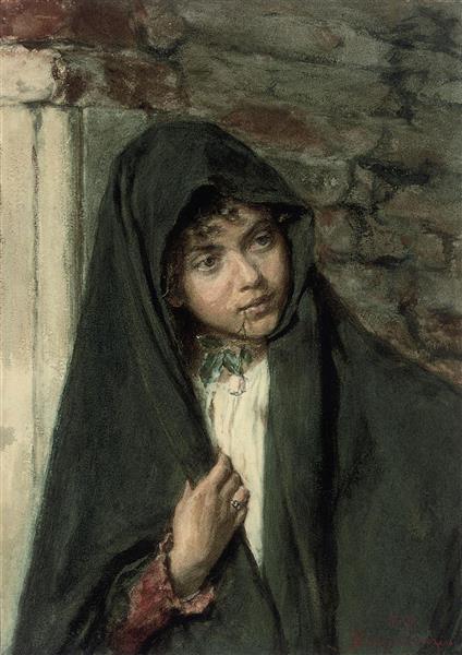 A curious glance, 1879 - Alessandro Zezzos