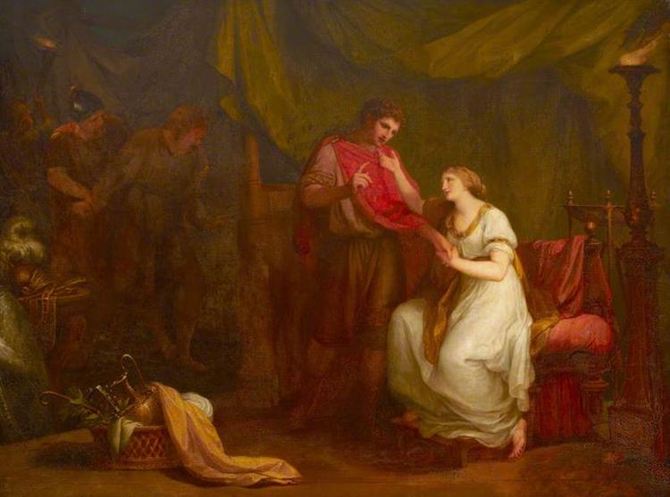 Diomed and Cressida (from William Shakespeare's 'Troilus and Cressida', Act V, Scene II), 1789 - Angelica Kauffman