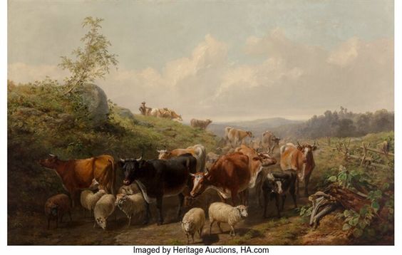 Down the Road, Franklin County, New York, 1858 - Arthur Fitzwilliam Tait