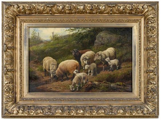 Sheep and Lambs - Arthur Fitzwilliam Tait