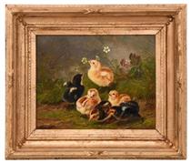Group of Baby Chicks - Arthur Fitzwilliam Tait