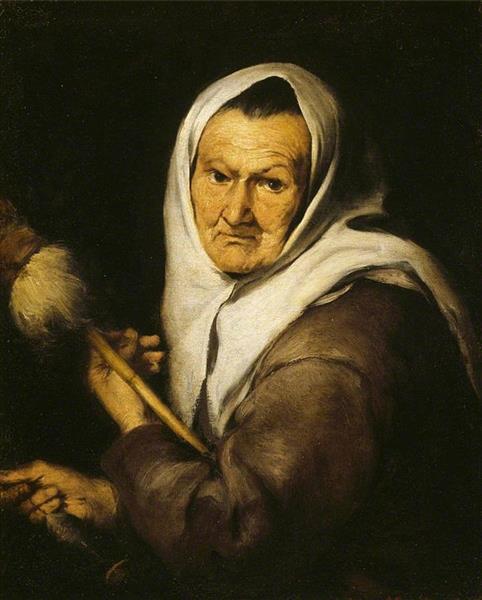 Old Woman with Distaff, c.1642 - Bartolome Esteban Murillo