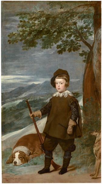 Prince Balthasar Carlos dressed as a Hunter, 1635 - 1636 - Diego Velazquez