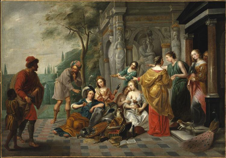 Achilles with the daughters of Lycomedes - Erasmus Quellinus the Younger