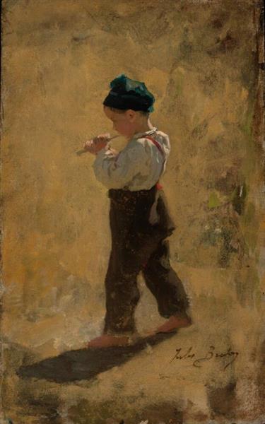Young musician - Jules Breton