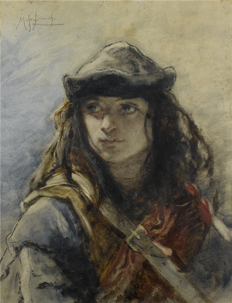Gypsy boy, 1883 - Mosè Bianchi