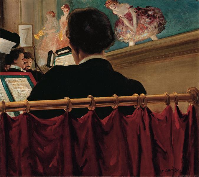 The Orchestra Pit: Old Proctor's Fifth Avenue Theater, 1906 - Everett Shinn