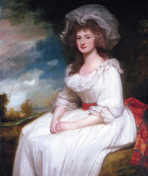 Portrait of Anne Rodbard, Mrs. Blackburn - Джордж Ромні