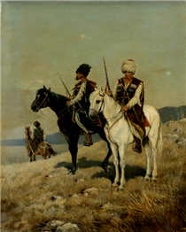 Cossacks on Horseback - Карл Богданович Вениг