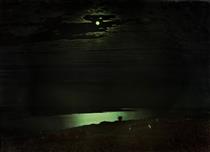 Moonlight Night on the Dnieper - Archip Iwanowitsch Kuindschi