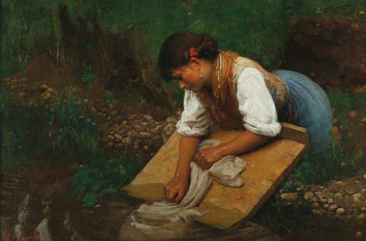 Washerwoman, 1881 - Noè Bordignon