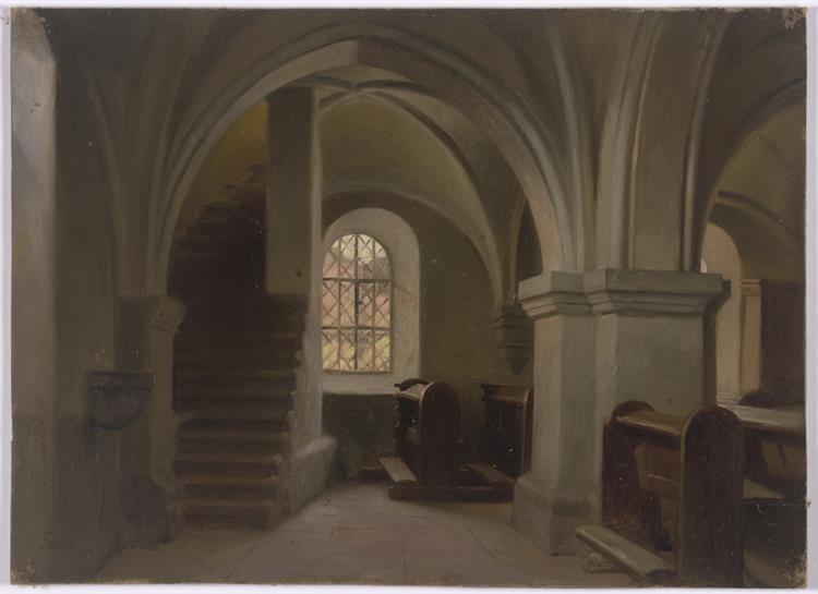 Church interior - Jakob Becker