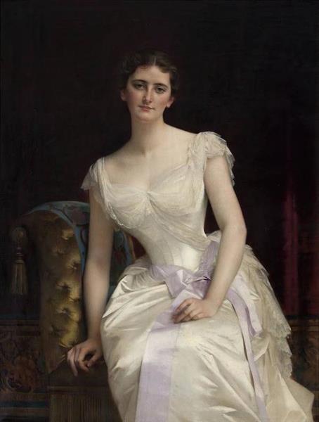 Portrait of Mary Victoria Leiter, the later Lady Curzon of Kedleston, Vicereine of India, 1887 - Alexandre Cabanel