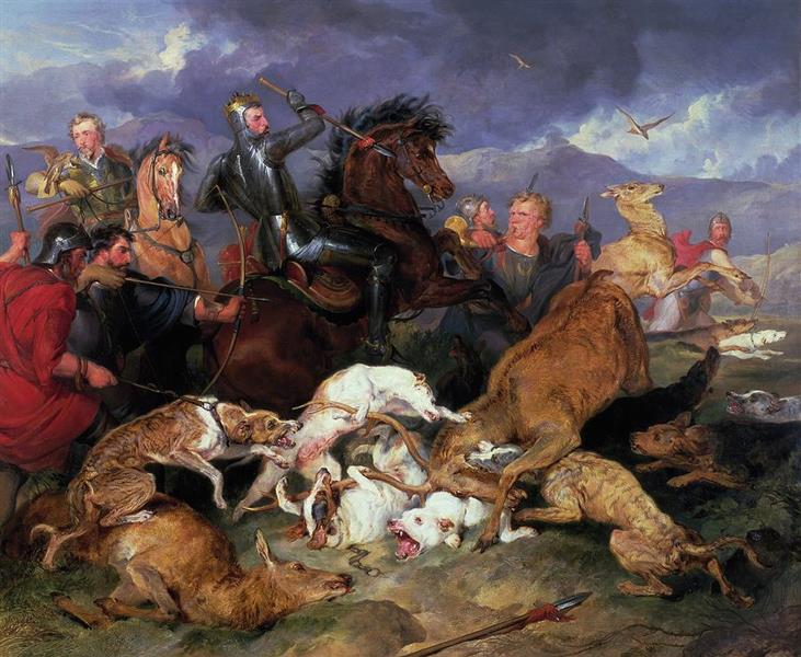 The Hunting of Chevy Chase, 1825 - 1826 - Edwin Henry Landseer
