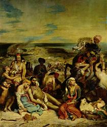 O Massacre de Quios - Eugène Delacroix