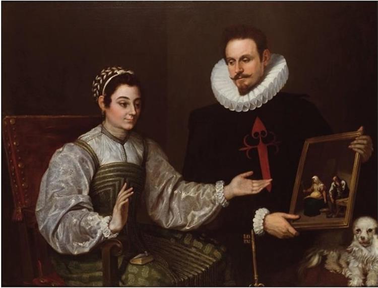Double Portrait of a Knight of Santiago and a Lady Les Classics - Francesco Ribalta