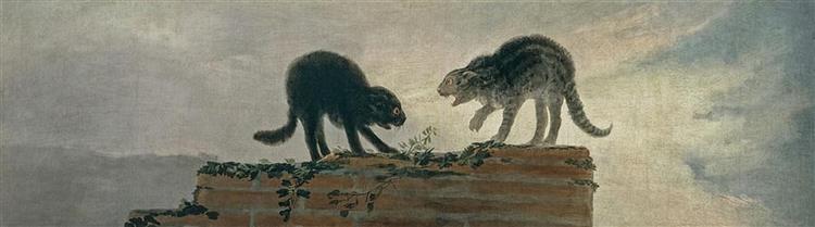 Cats fighting - Francisco Goya