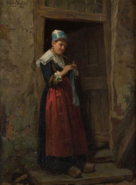 Dutch girl, 1880 - Henry Mosler