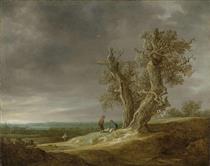 Landscape with Two Oaks - Jan van Goyen