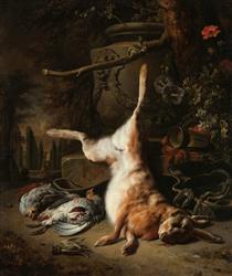 Still Life with a Hare and other Game - Jan Weenix