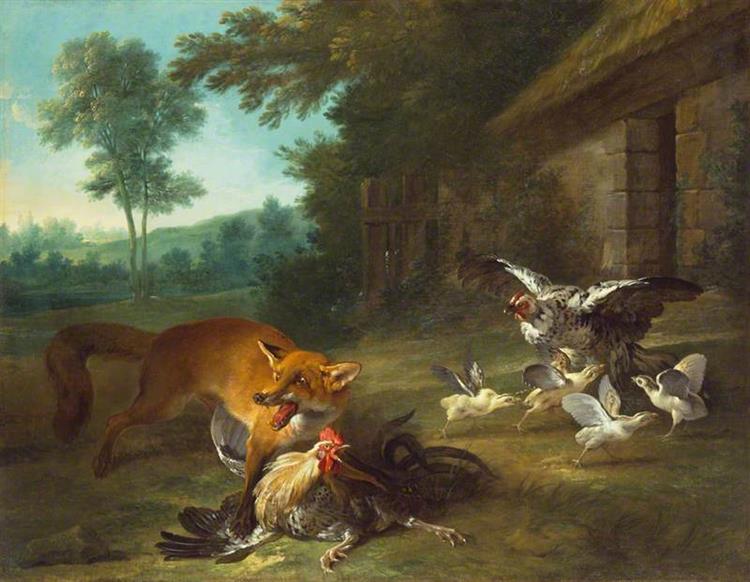 Fox in the Poultry Yard - Jean-Baptiste Oudry