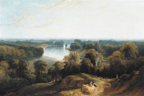A view of the thames from richmond hill - Джон Мартін