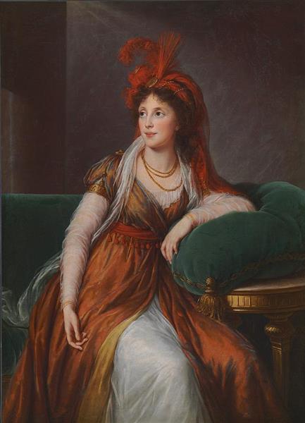 Portrait of Princess Anna Alexandrovna Galitzin - 伊莉莎白·維傑·勒布倫