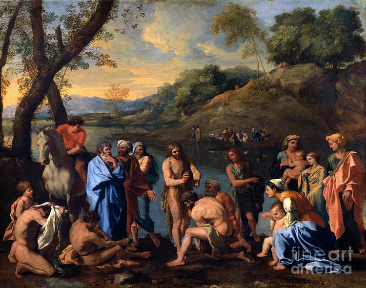 Saint John Baptizing the People - Nicolas Poussin