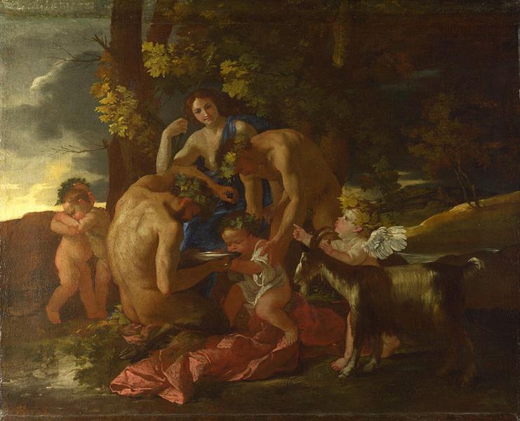 Nurture of Bacchus, c.1630 - 1635 - Nicolas Poussin