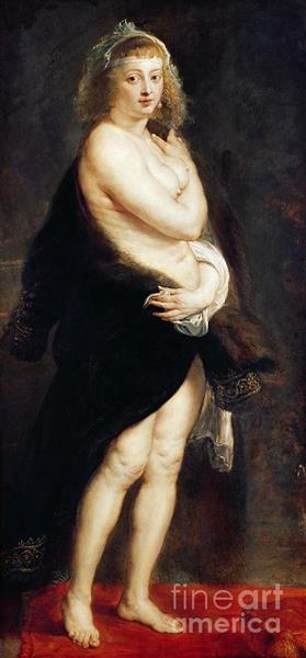 Helena Fourment in a Fur Wrap - Pierre Paul Rubens