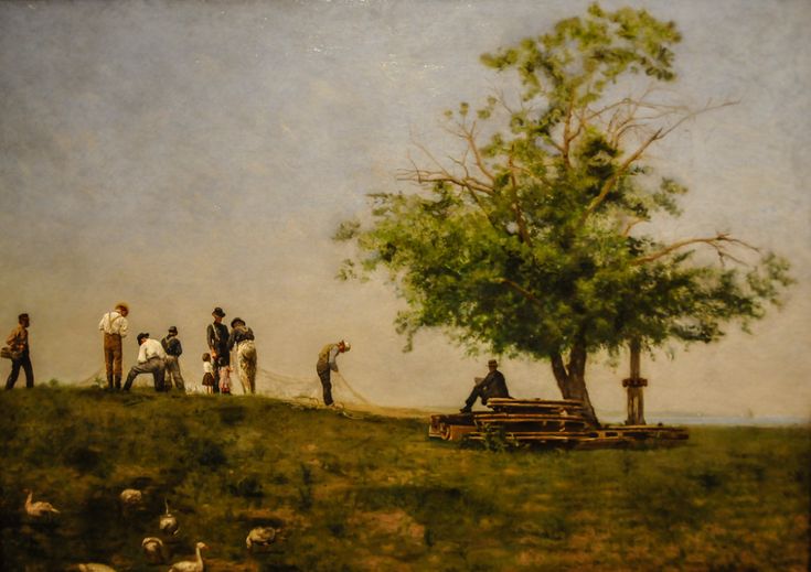 Mending the Net, 1881 - Thomas Eakins