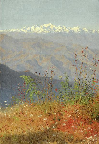 Sunset in the Himalayas - Wassili Wassiljewitsch Wereschtschagin