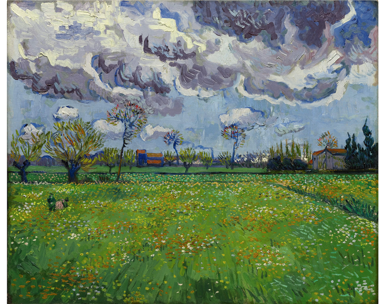 Landscape under a Stormy Sky, 1888 - Vincent van Gogh