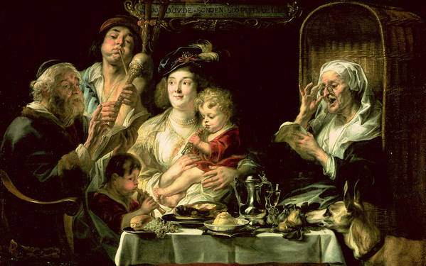 As the Old Sing So the Young Pipe - Jacob Jordaens
