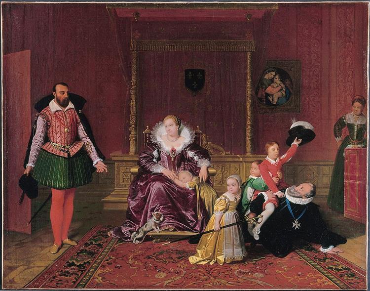 Henry IV Recieving The Ambassador of Spain, 1817 - Jean Auguste Dominique Ingres