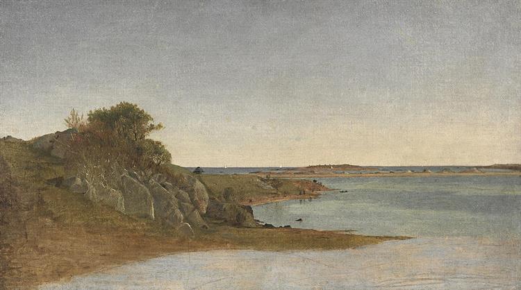 View near Newport - John Frederick Kensett