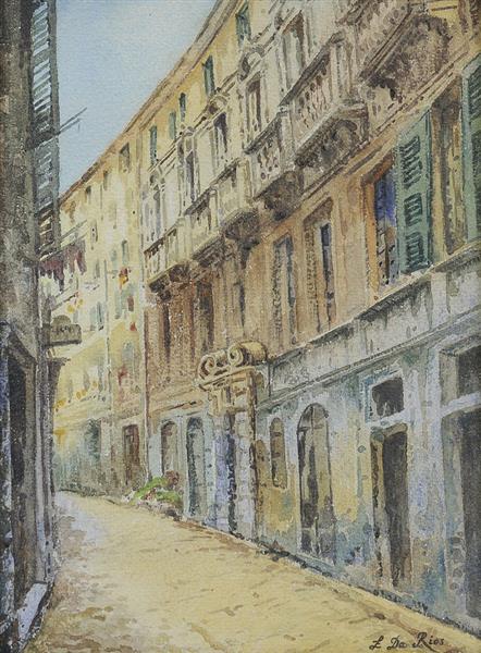 Street of the village - Luigi Da Rios