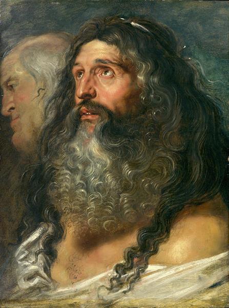 Study of Two Heads - Peter Paul Rubens