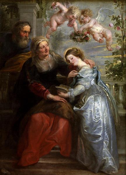 The Education of the Virgin - Pierre Paul Rubens