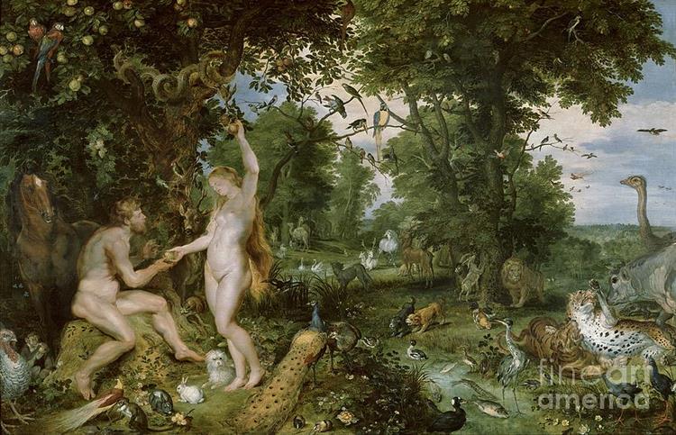 The Garden of Eden with the Fall of Man - Peter Paul Rubens