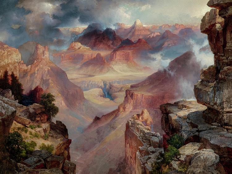 Grand Canyon of Arizona at Sunset - Томас Моран