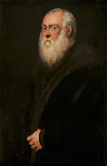 Retrato de um Homem com Barba Branca - Tintoretto
