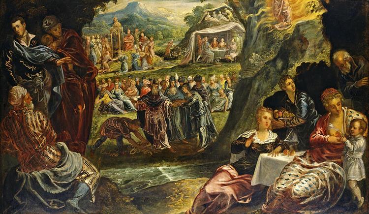 The Worship of the Golden Calf, c.1560 - Tintoretto