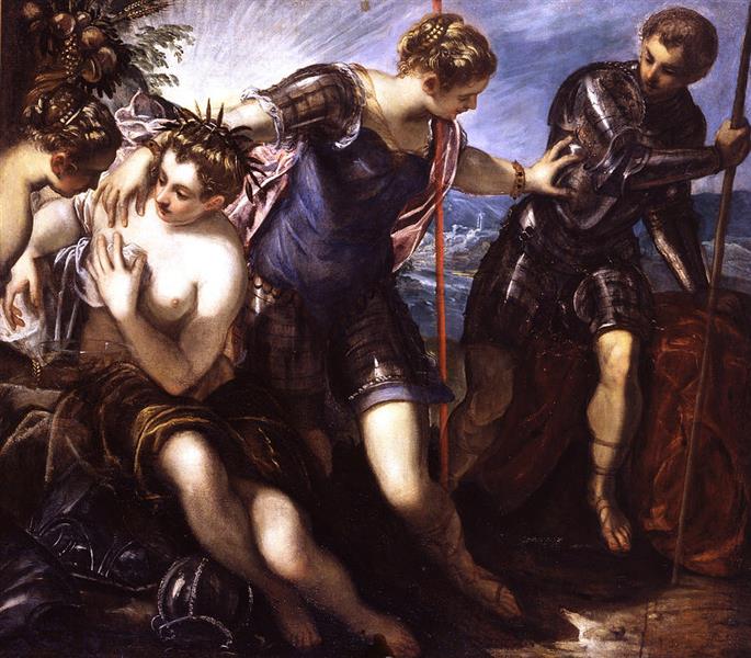 Pallas Athena Drives Away Mars - Tintoretto