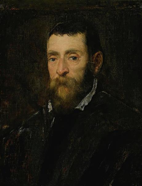 Portrait of a Bearded Man - 丁托列托