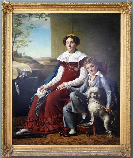 Portrait of madame de Vylder and her son, 1825 - François-Joseph Navez