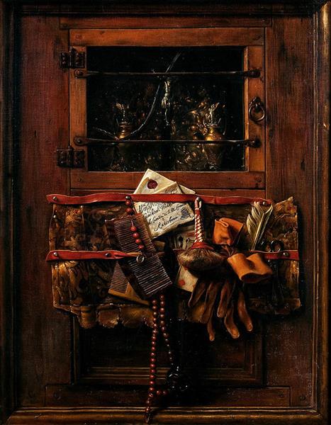 Still Life with a Letter - Самюэл ван Хогстратен